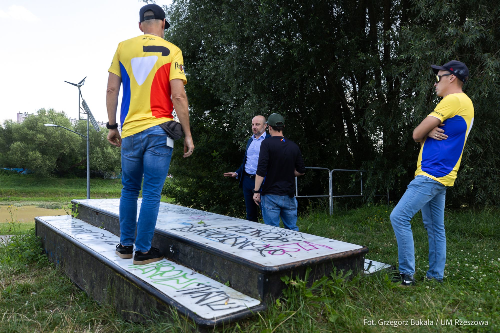zdjęcie z konferencji prasowej Rzesz&oacute;w Bike Festival, fot.Grzegorz Bukała, Urząd Miasta Rzeszowa